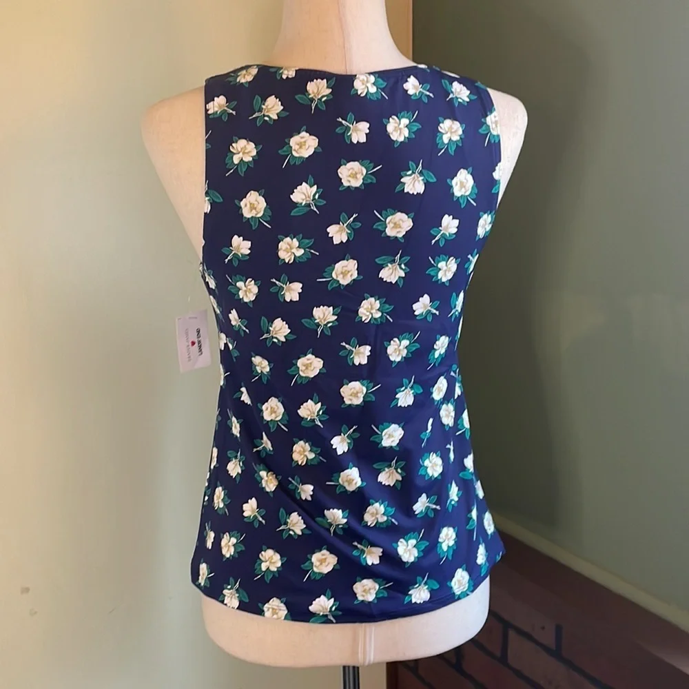 4 Drape James Lands End Tankini Swim Top F03 6496 - Picture 3 of 8